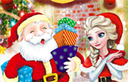 Juego Elsa Make Christmas Gift